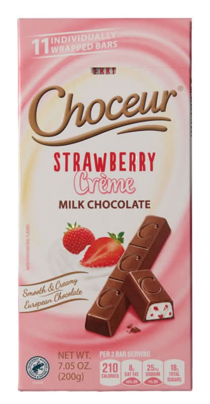 Choceur Milk Chocolate Bar, Strawberry-Yogurt (7.1 oz)