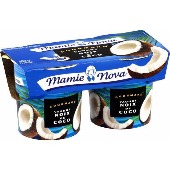 Yaourt coco MAMIE NOVA - les 2 pots de 150 g