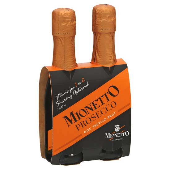 Mionetto Doc Treviso Brut Prosecco Wine (2 ct, 187 ml)