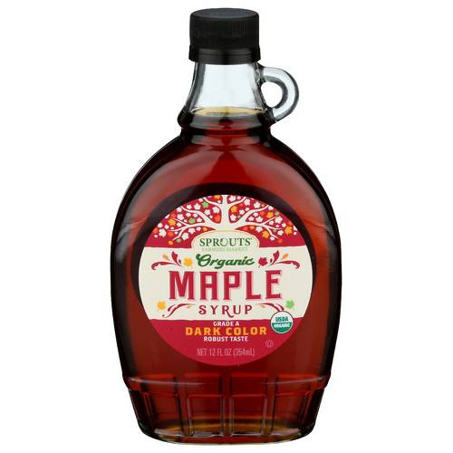 Sprouts Organic Grade A Dark Amber Maple Syrup