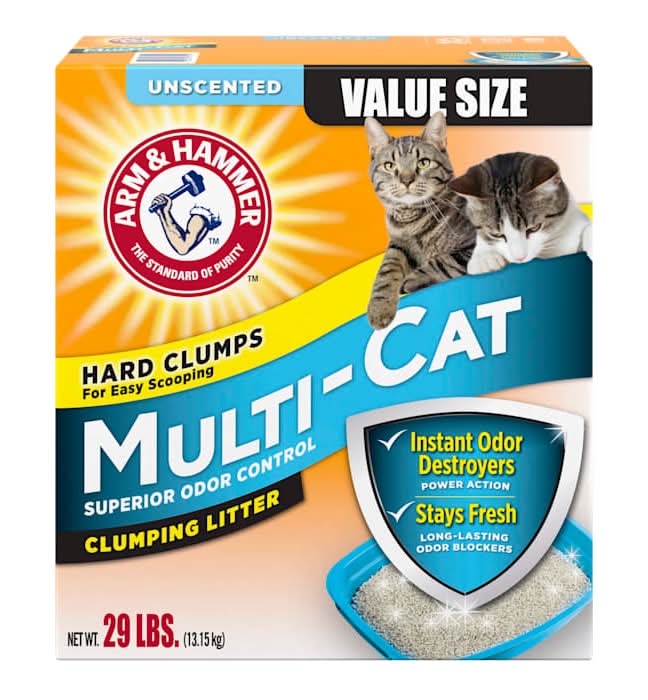 Arm & Hammer Unscented Multi-Cat Clumping Litter, 29 lbs.