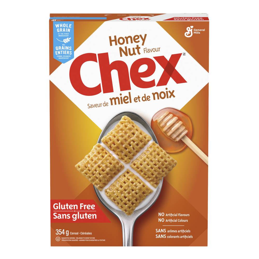 Chex Gluten Free Breakfast Cereal Whole Grains, Honey Nut (354 g)