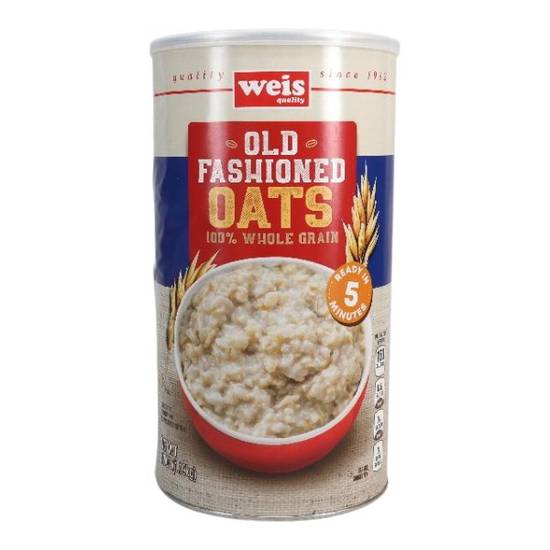 Weis Quality Old Fashioned Oats 100% Whole Grain