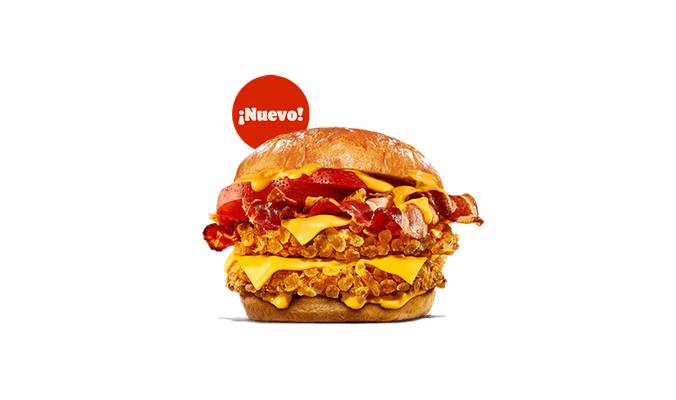 Duo Bacon Cheddar - Doble Crispy Chicken® Brioche