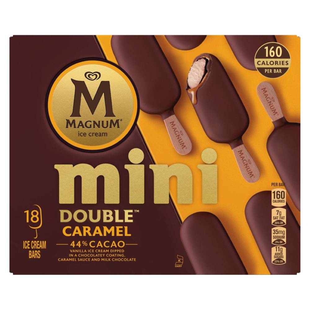 Magnum Double Mini Ice Cream Bars (18 ct) (caramel)