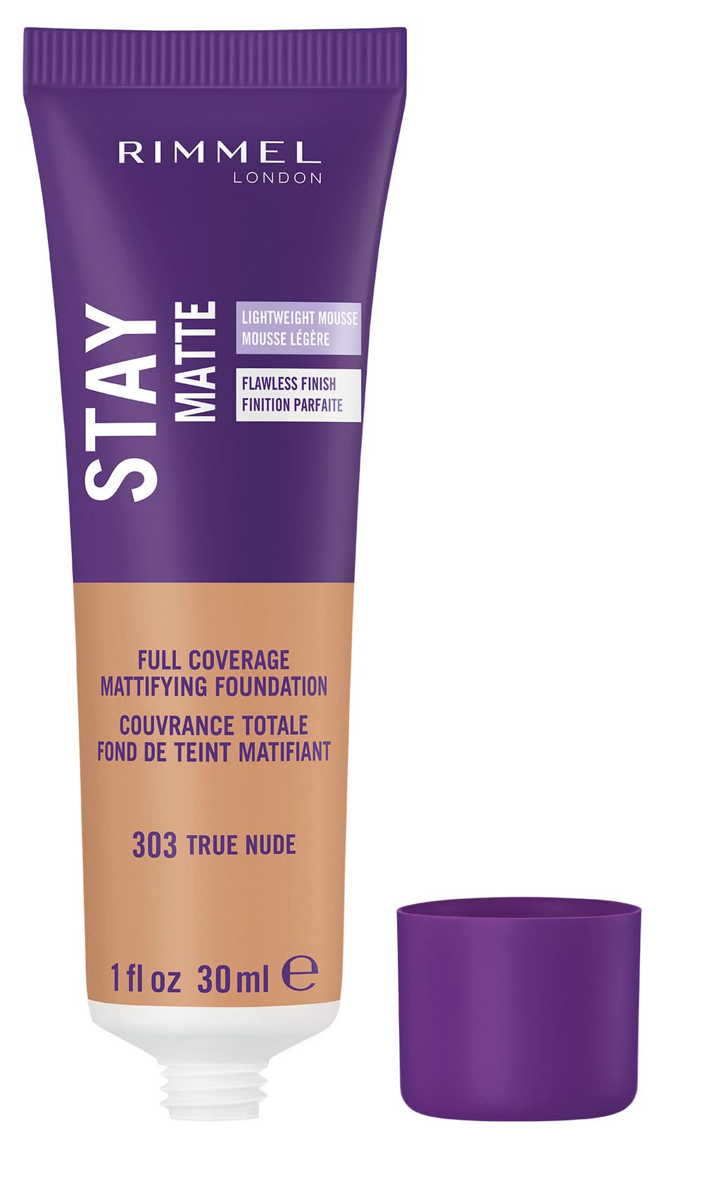 Rimmel Stay Matte Liquid Mouse Foundation, 303 True Nude (30 ml)