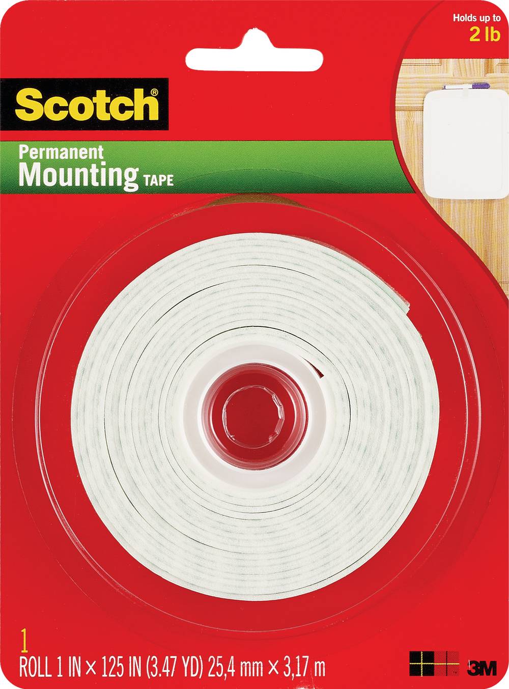 Scotch Permanent Heavy Duty Mounting Tape