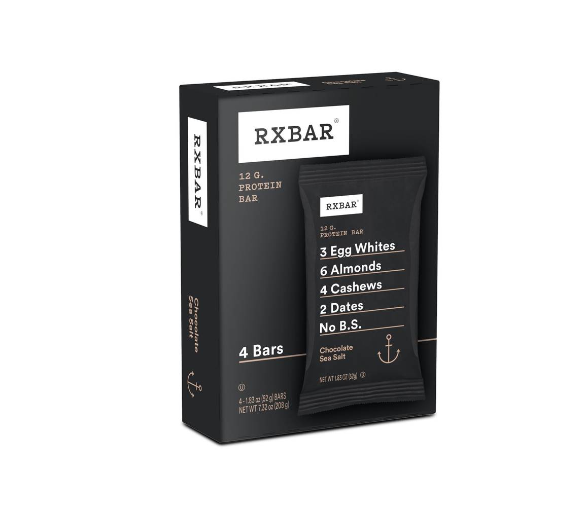 RXBAR Protein Bar, Chocolate Sea Salt, 4 ct