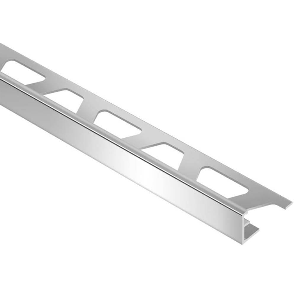 Schluter Systems Schiene 0.375-in W x 98.5-in L Polished Chrome Anodized Aluminum L-angle Tile Edge Trim | A100ACG