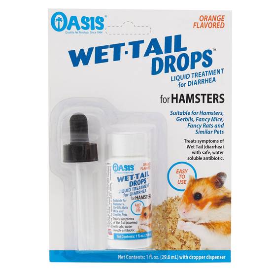 Oasis® Wet-Tail Drops™ Hamster Liquid Diarrhea Treatment (Color: Assorted)