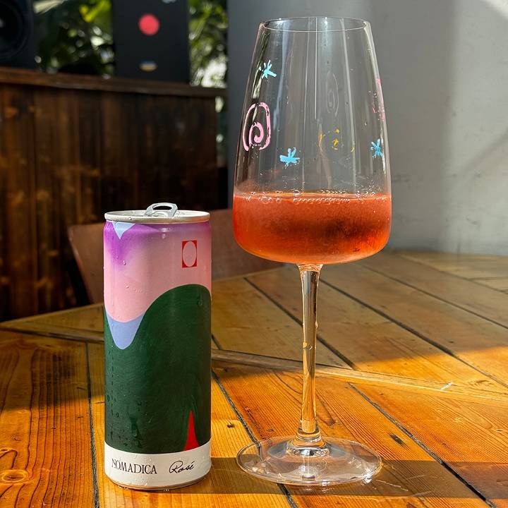 Nomadica Rolling Hills Rose, 250 mL Canned Rose Wine (13% ABV)