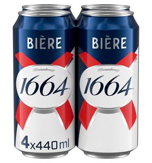 Kronenbourg 1664 Biere Beer Lager 4x440ml Cans