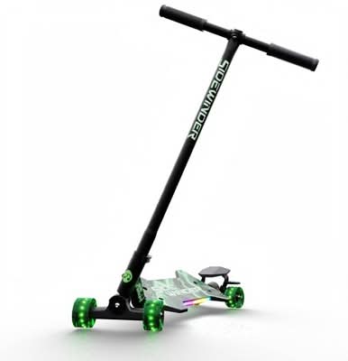 Melo Sidewinder Kick Scooter, Green