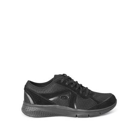 Dr. Scholl''s Women''s Mesh Suede Sneakers (Color: Black, Size: 8.5)