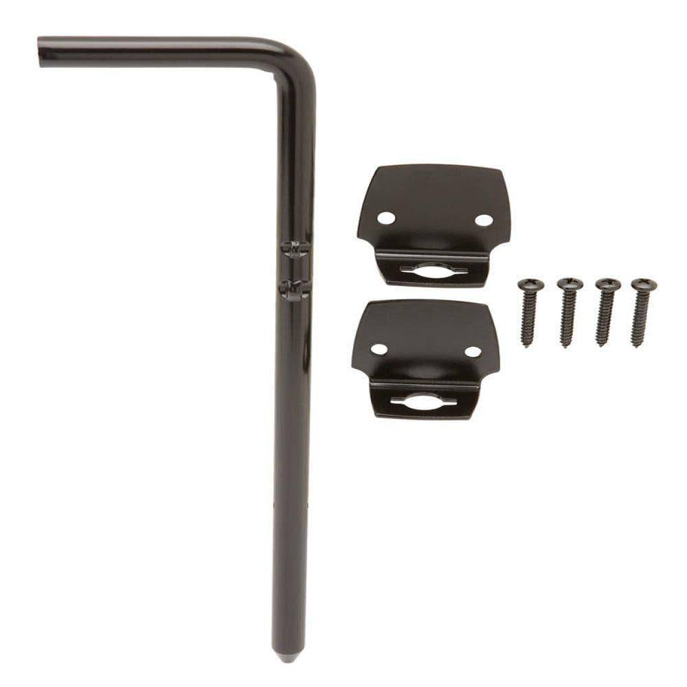 Everbilt 12 In. Black Gate Cane Bolt