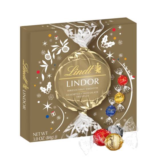 Order Lindt LINDOR Holiday Assorted Chocolate Candy Truffles Token Gift Box, 3.0 oz. food online from Cvs store, LODI on bringmethat.com