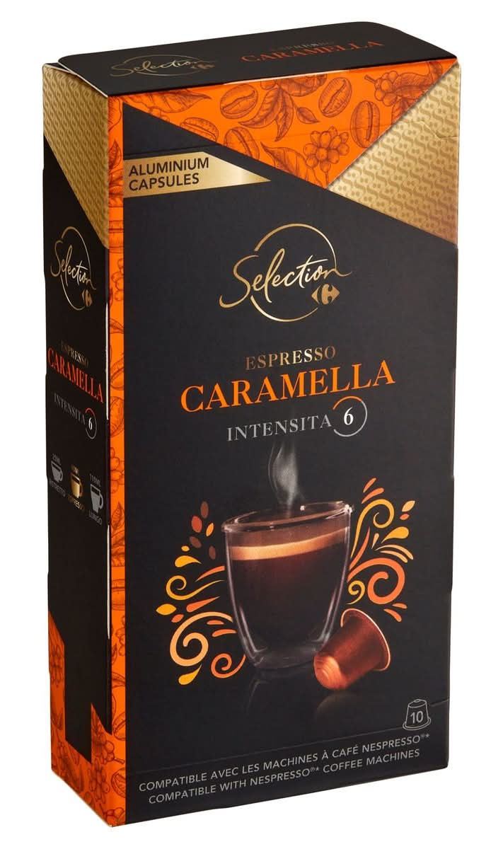 Carrefour Selection Espresso Caramella 10 Capsules 52 g