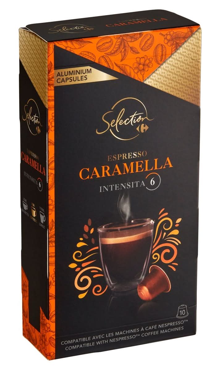 Carrefour Selection Espresso Caramella 10 Capsules 52 g