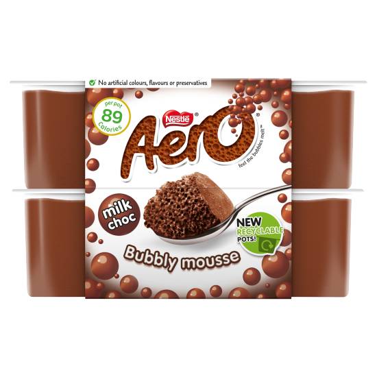 Aero Milk Chocolate Mousse 4 X 59g