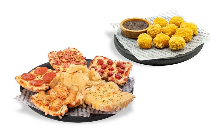 Combo para dos: MontyPizzas con aperitivo