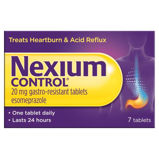 Nexium Control 20mg Gastro-Resistant Heartburn Esomeprazoletablets (7 pack)