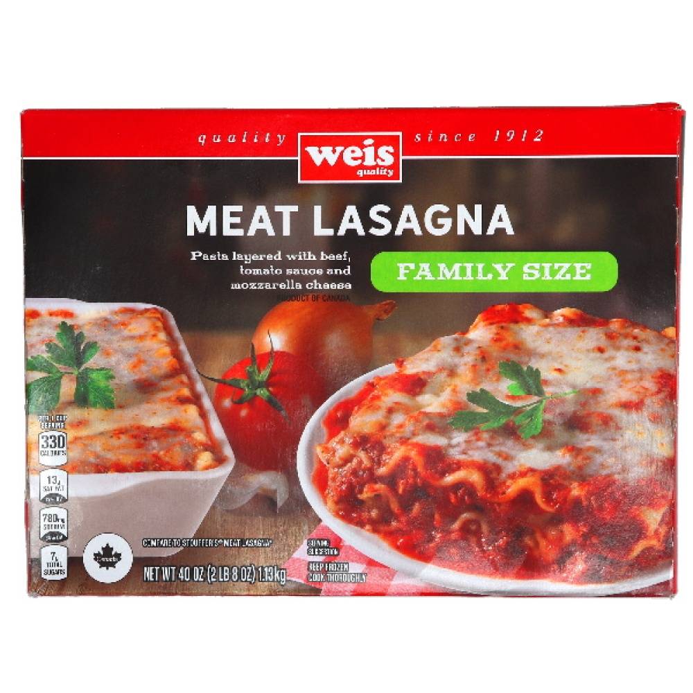 Weis Meat Lasagna (40 oz)