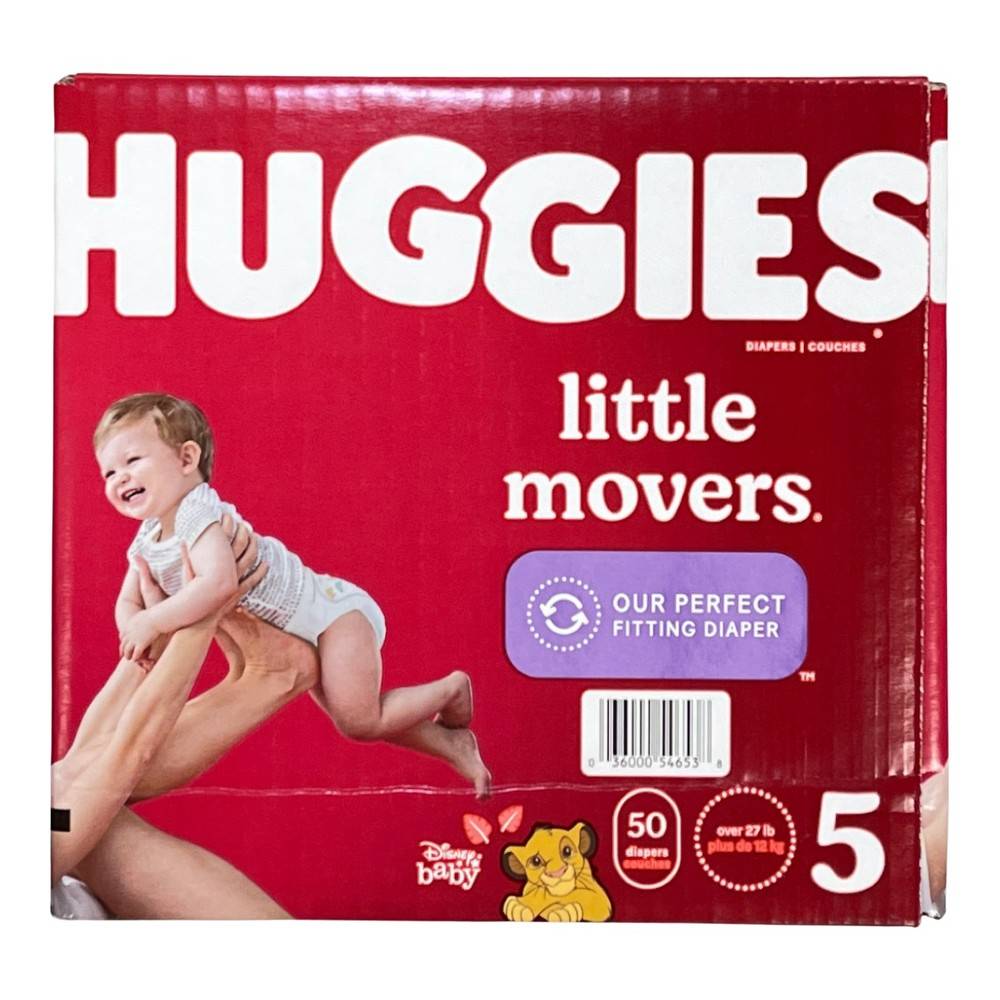 Huggies Little Movers Giga Diapers, 5