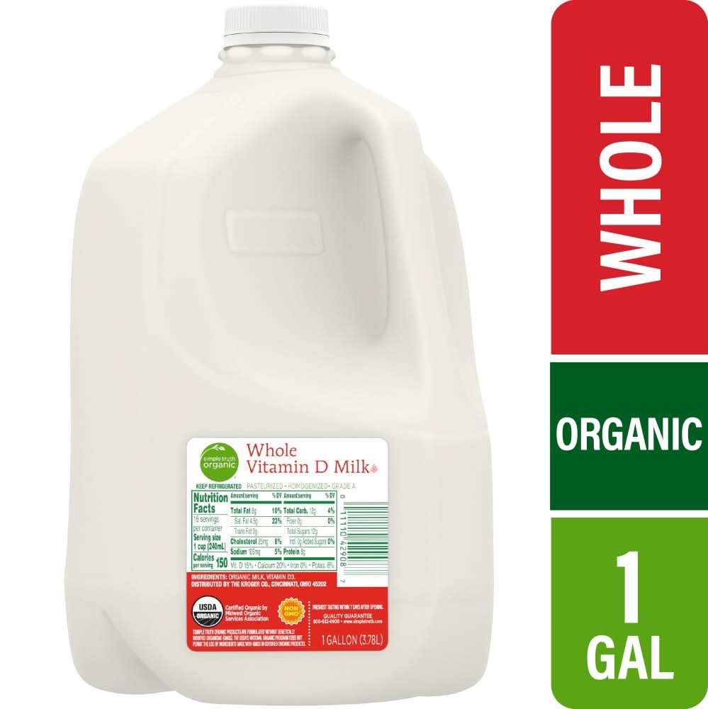 Simple Truth Organic Vitamin D Whole Milk (1 gal)