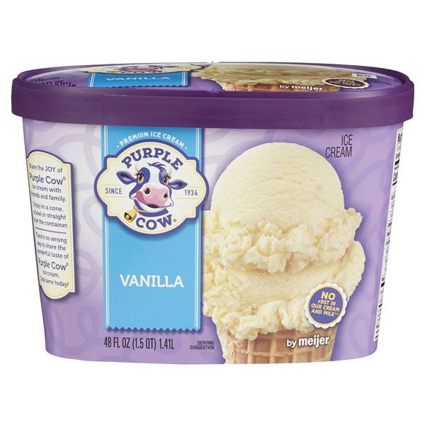 Purple Cow Vanilla Ice Cream (1.5 qt)