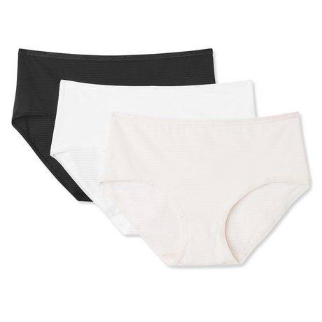 George Womens Microfibre Midi Briefs, Size S, Pinkas (3 ct)