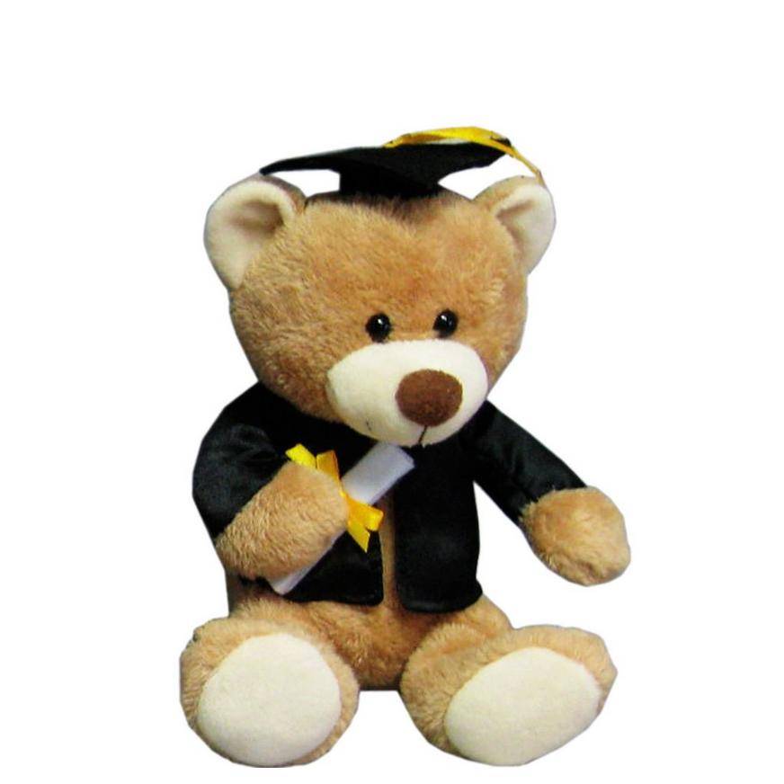 Black Tan Graduation Teddy Bear