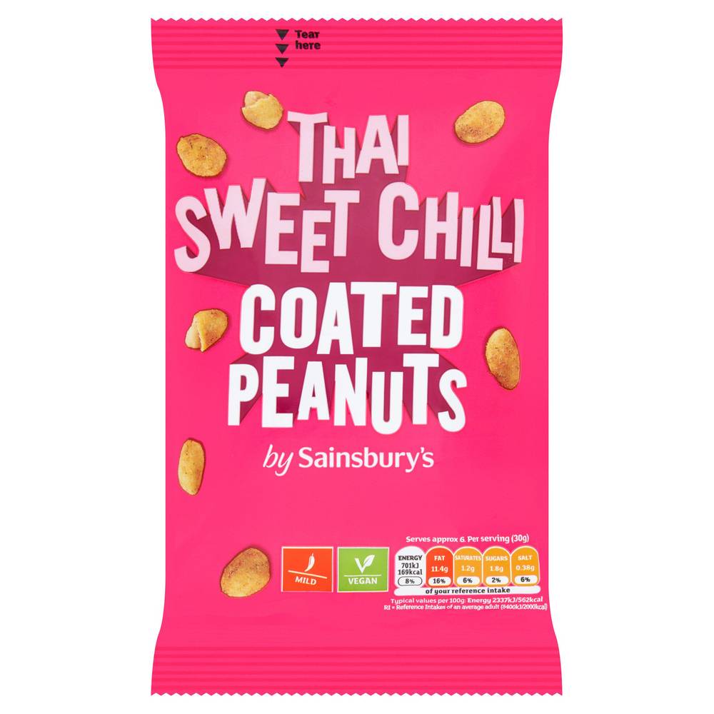 Sainsbury's Thai Sweet Chilli Coated Peanuts 200g