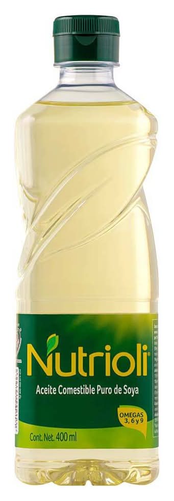 Nutrioli · Aceite comestible puro de soya (400 ml)