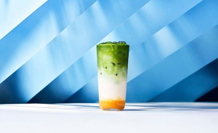 Iced Tropical Matcha Latte