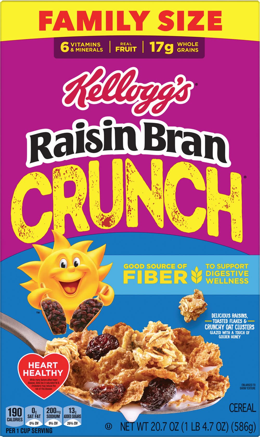 Raisin Bran Crunch Breakfast Cereal Family Size (20.7 oz)