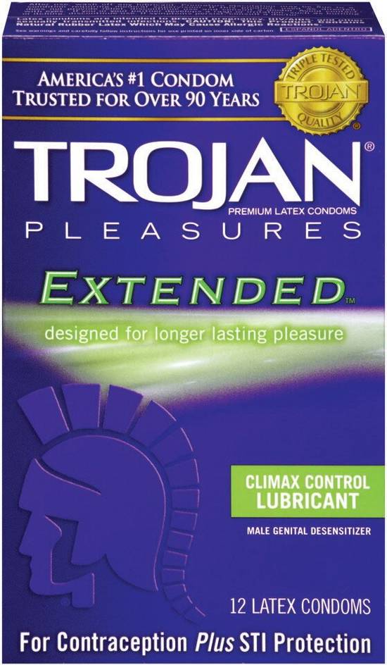 Trojan Extended Pleasure Climax Control Lubricated Condoms