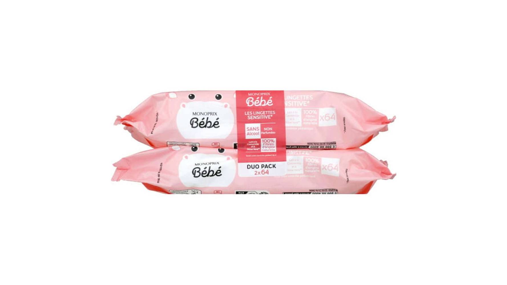 Monoprix Bébé - Lingettes sensibles (128)