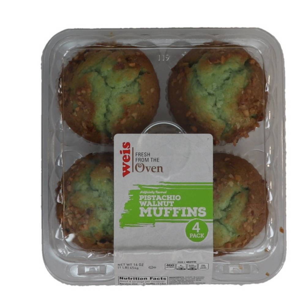 Weis in Store Baked Gourmet Pistachio Muffins