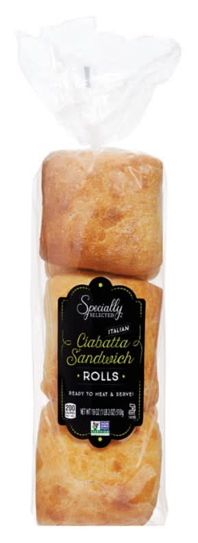 Specially Selected Ciabatta Sandwich Rolls (18 oz)