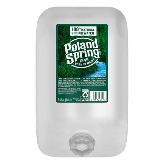 Poland Spring 100% Natural Spring Water (2.5 gal)