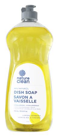 Nature Clean Détergent À Vaisselle À La Verveine Citronnelle 740 Ml / Nature Clean Liquid Dish Soap Lemon Verbena 740 ml
