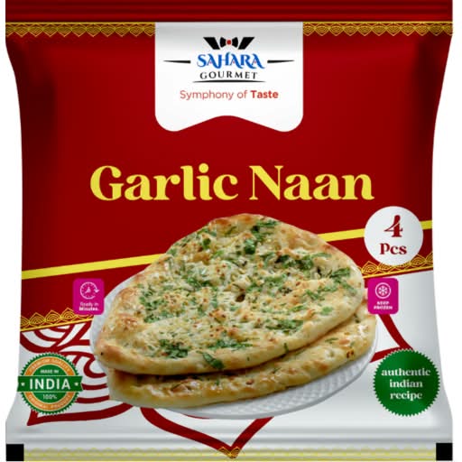 Sahara Garlic Naan 320g