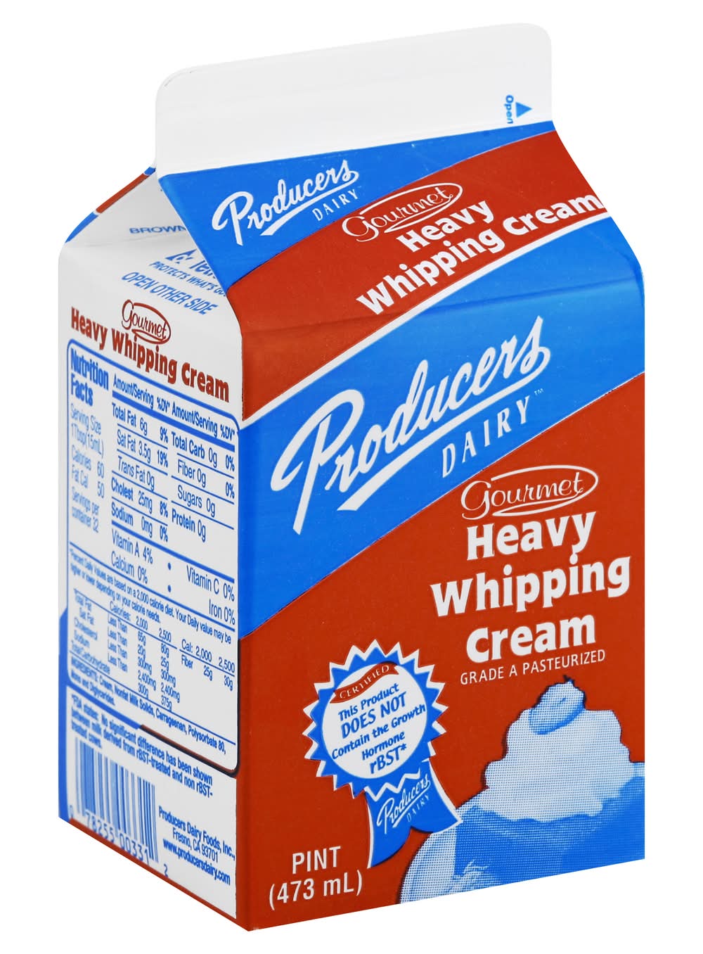 Producers Dairy Heavy Whipping Cream (16.68 lbs)