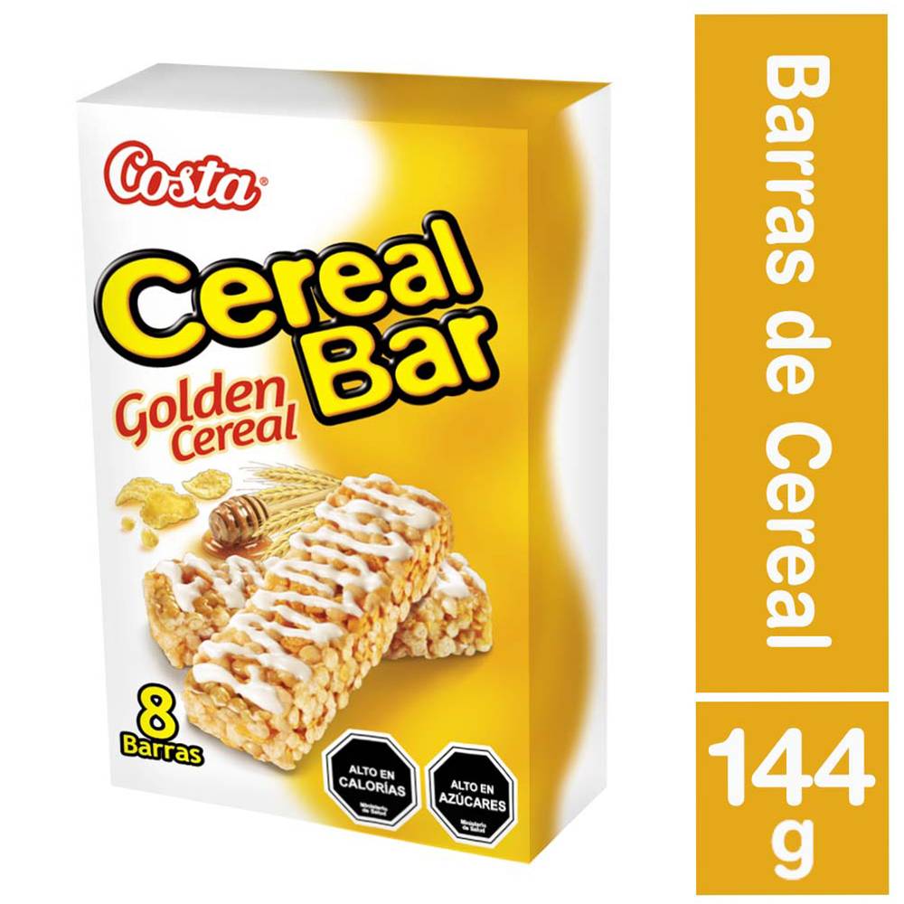 Cereal bar barra golden + leche (caja 8 u x 18 g c/u)