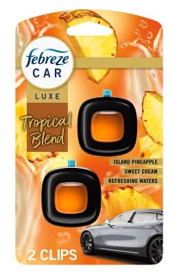 Febreze Luxe Car Air Freshener, Tropical Blend (2 x 0.07 fl oz)