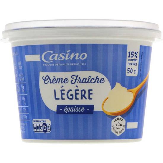 Casino Crème épaisse légère 15% m.g. - 50cl