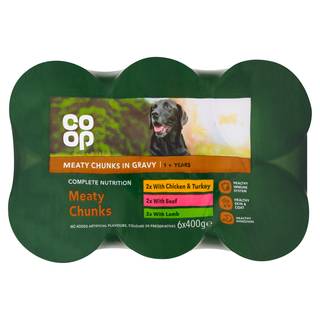 Co-op Meaty Chunks in Gravy Selection + 1 Year 6 x 400g (Co-op Member Price £4.60 *T&Cs apply)