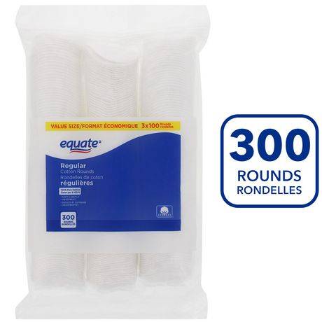 Equate Regular Cotton Rounds (3 ct)