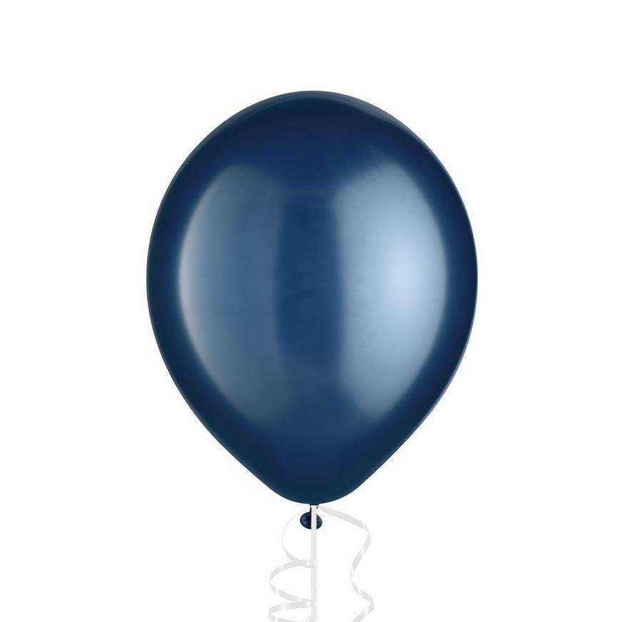 Uninflated 1ct, 12in, Navy Blue Pearl Balloon
