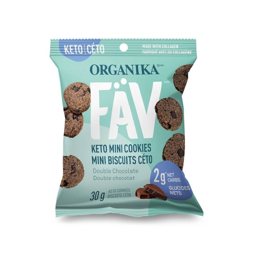 Organika Fav Keto Double Chocolate Mini Cookies (30 g)